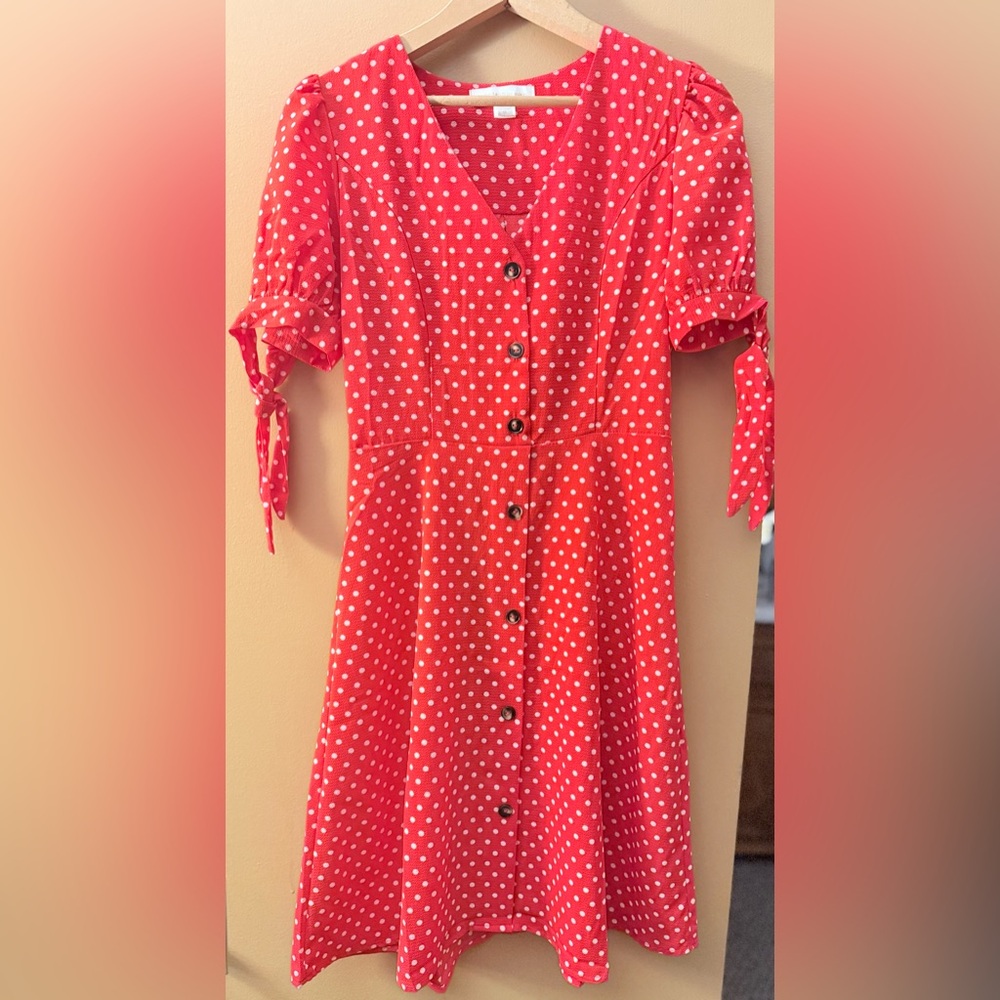 Women’s Polka Dot Red Dress